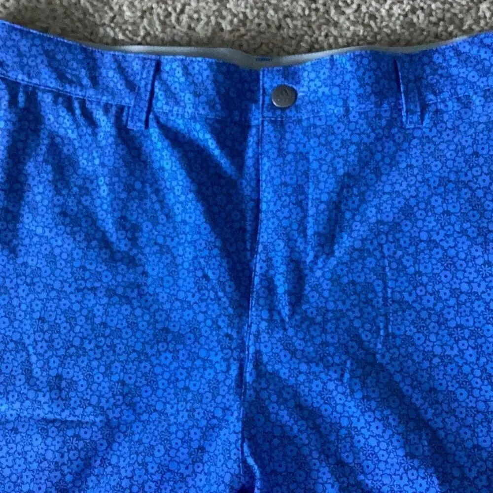 Adidas Ultimate 365 Tour Golf Shorts Men’s 36 Blue Floral Pattern